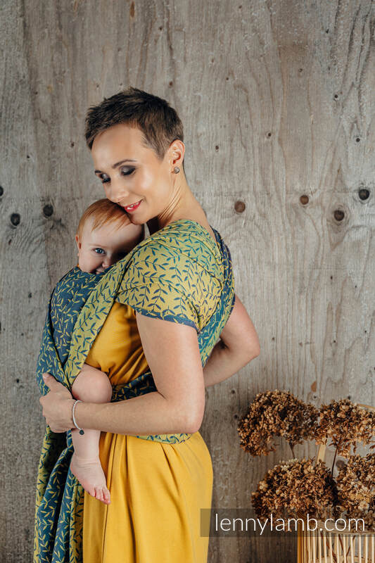 Écharpe, jacquard (100% coton) - ENCHANTED NOOK - IN BLOOM  - taille XS #babywearing