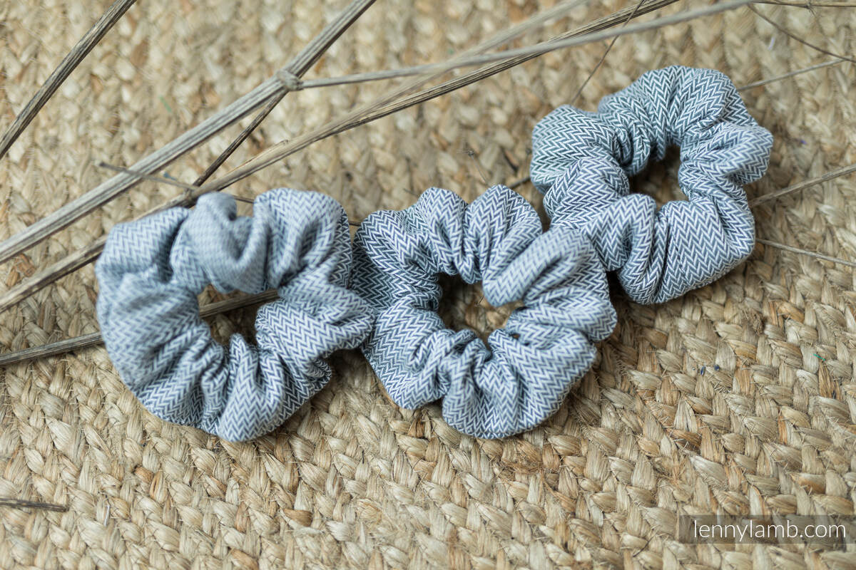 Scrunchie - lot de 3 - LITTLE HERRINGBONE GREY #babywearing
