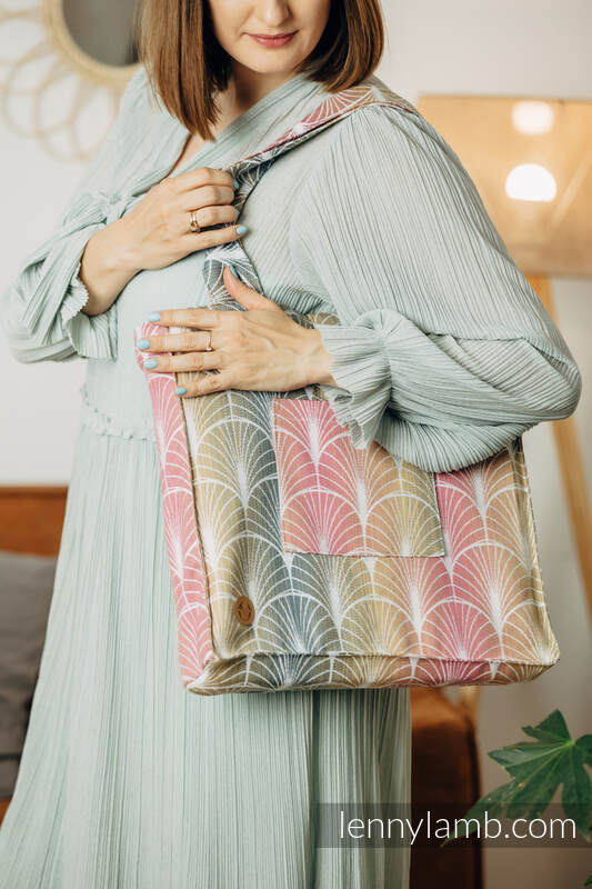 Shoulder bag made of wrap fabric (100% cotton) - DECO - VINEYARD - standard size 37cmx37cm #babywearing