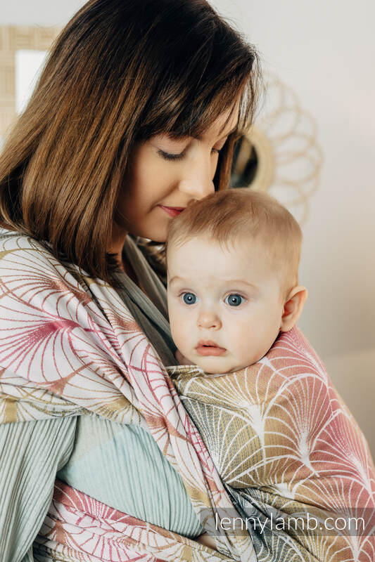 Żakardowa chusta do noszenia dzieci, bawełna - DECO - VINEYARD - rozmiar XS #babywearing