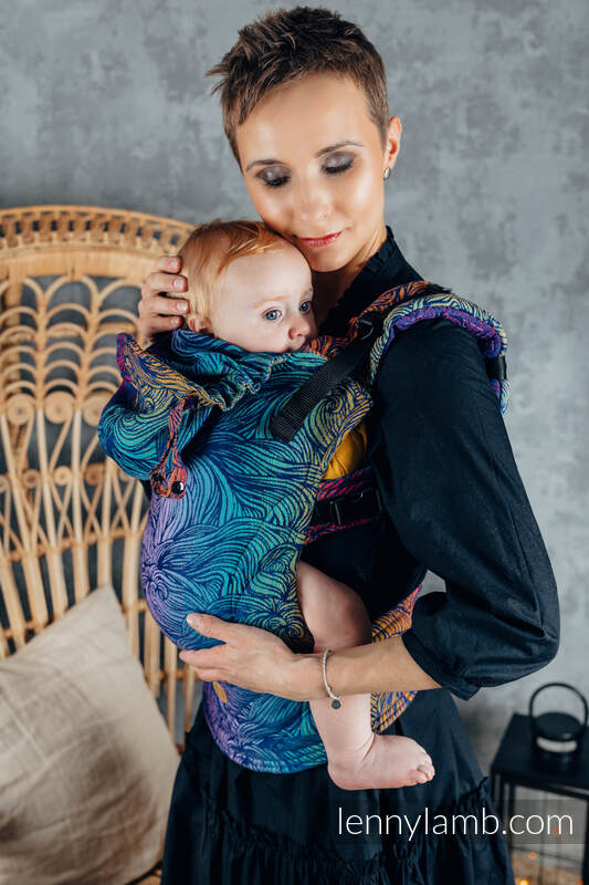 LennyGo Ergonomic Carrier, Toddler Size, jacquard weave 100% cotton - RAPUNZEL - NEW ERA  #babywearing
