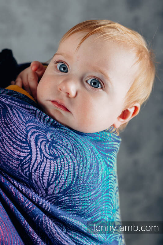 Żakardowa chusta do noszenia dzieci, bawełna - ROSZPUNKA - NOWA ERA - rozmiar L #babywearing