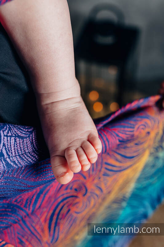 Żakardowa chusta do noszenia dzieci, bawełna - ROSZPUNKA - NOWA ERA - rozmiar XS #babywearing