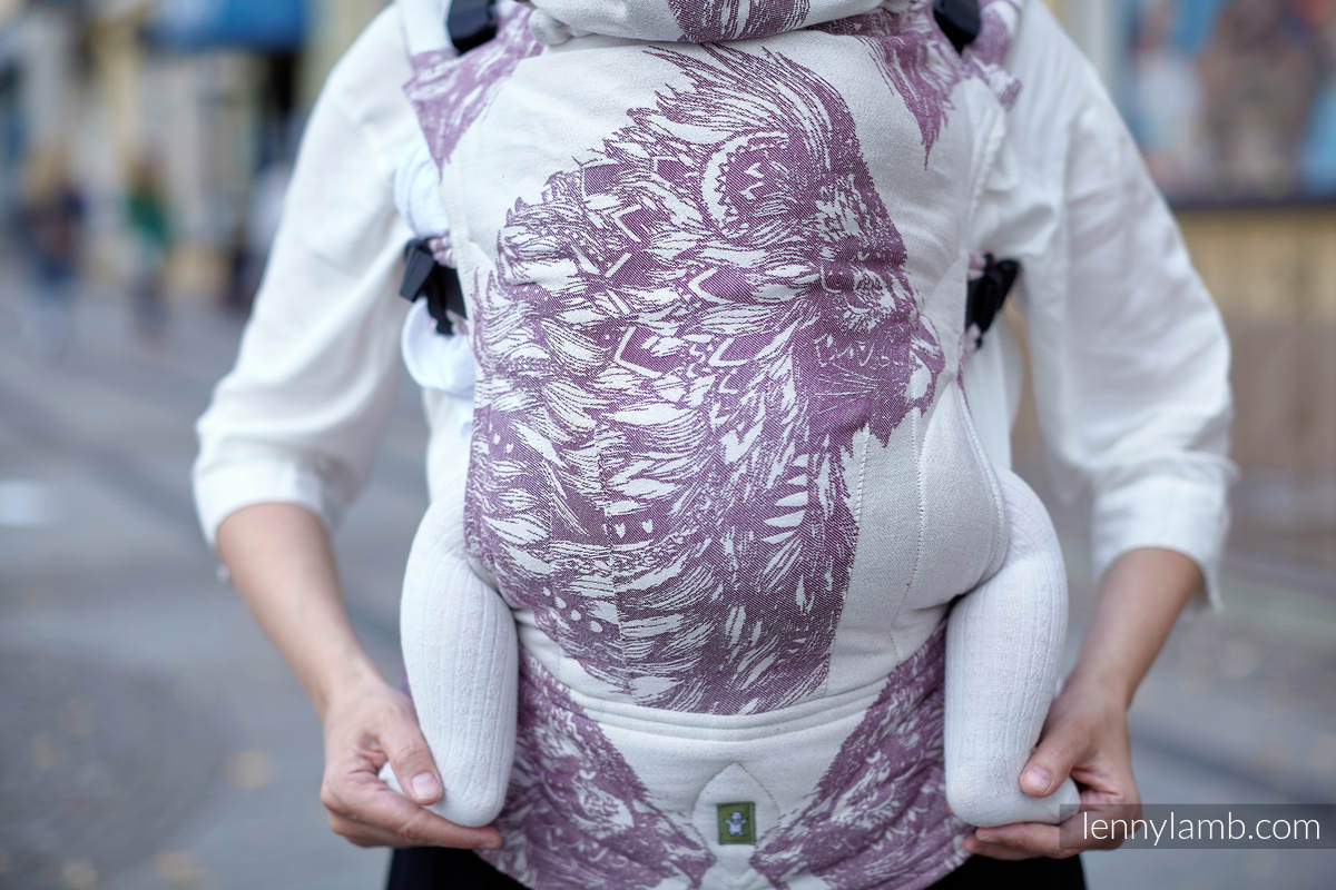 Ergonomic Carrier, Baby Size, jacquard weave 100% cotton - ROYAL LION #babywearing