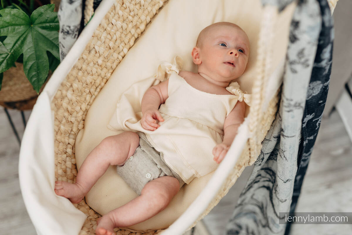 Couvre-couche en laine - Herringbone Natural - NB #babywearing