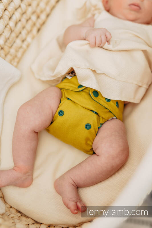 Wollüberhose - Mustard - NB #babywearing