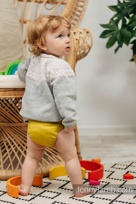 Couvre-couche en laine - Mustard - MOS #babywearing