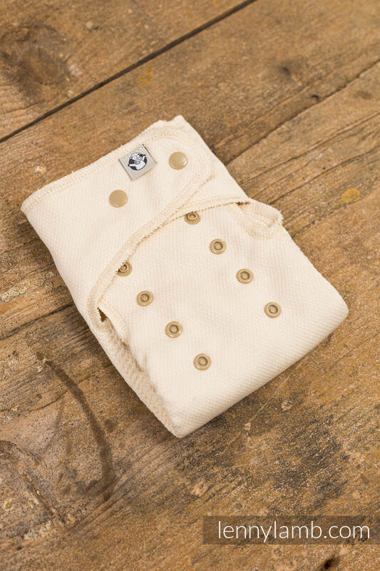 Cloth diaper starter set, size MOS, Herringbone Natural & Brown & Black Stripes #babywearing