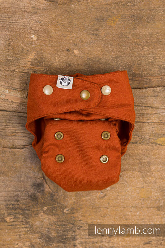 Cloth diaper starter set, size OS, Foxy Red & Classic Pepitka #babywearing
