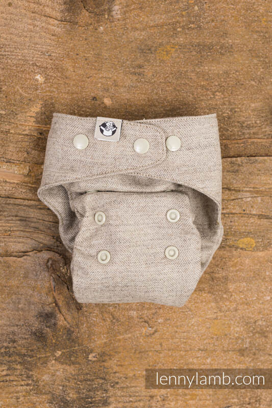 Wool Cover - Herringbone Natural - MOS #babywearing