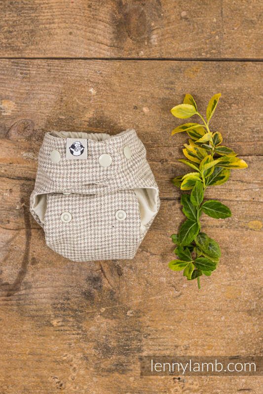 Cloth diaper starter set, size NB, Foxy Red & Classic Pepitka #babywearing
