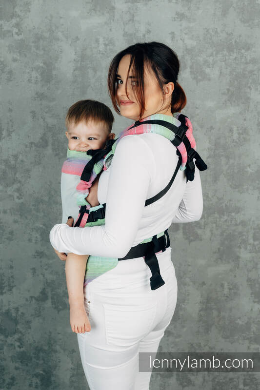 Porte-bébé en maille LennyUpGrade, taille standard, tissage sergé (75% coton, 25% polyester) - BASIC LINE FUSION #babywearing