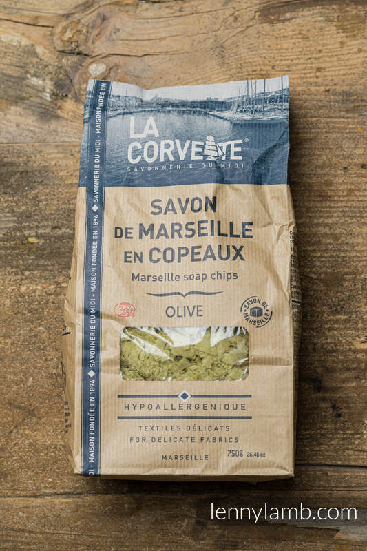 Marseille Soap chips, OLIVE, 750g, La Corvette #babywearing