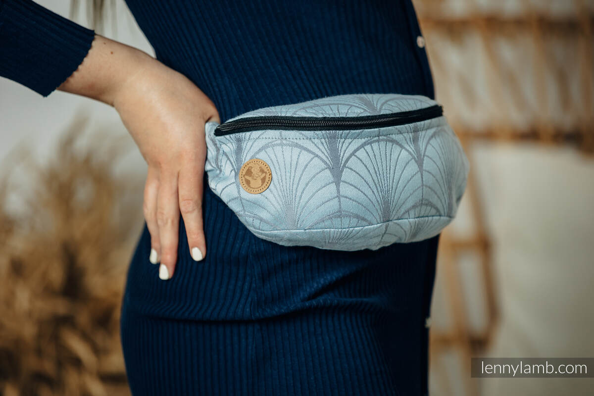 Waist Bag made of woven fabric, (100% cotton) - DECO - PLATINUM BLUE #babywearing