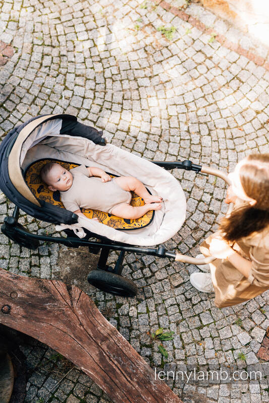 Anti-Schwitz-Auflage für Kinderwagen (für Babytragetasche) - UNDER THE LEAVES - GOLDEN AUTUMN #babywearing