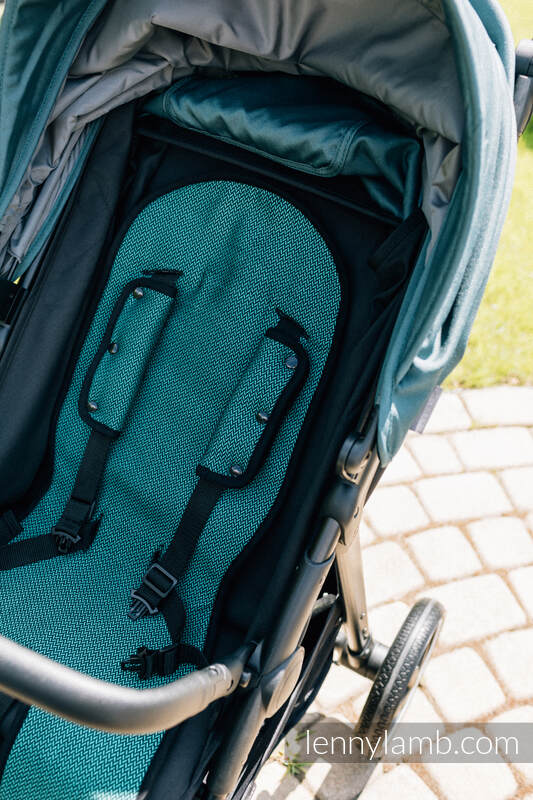 Anti-sweat pram liner (for a stroller) - EMERALD #babywearing