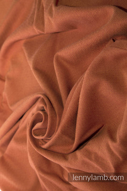 Burnt Orange Diamond, diamond weave fabric, 100% cotton, width 140 cm, weight 220 g/m2 #babywearing