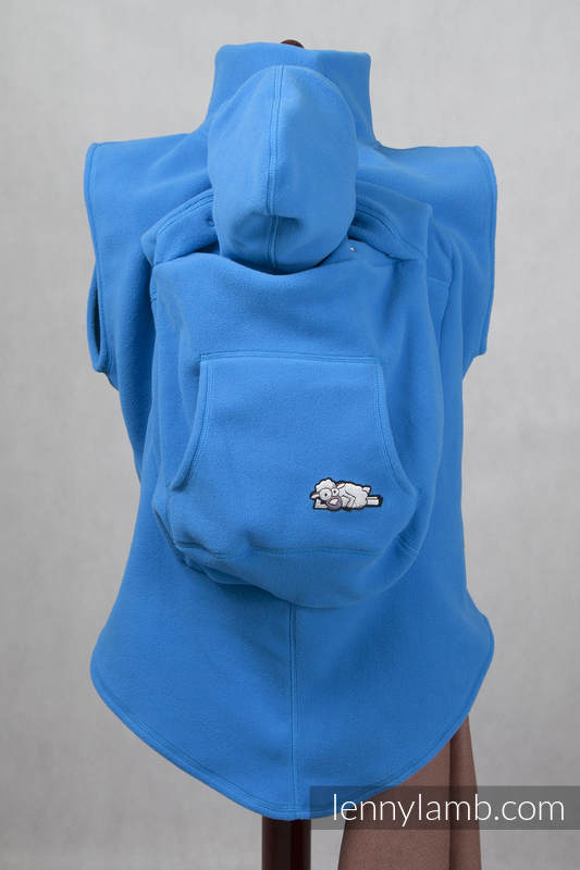 Fleece Babywearing Vest - size XL - turquoise #babywearing