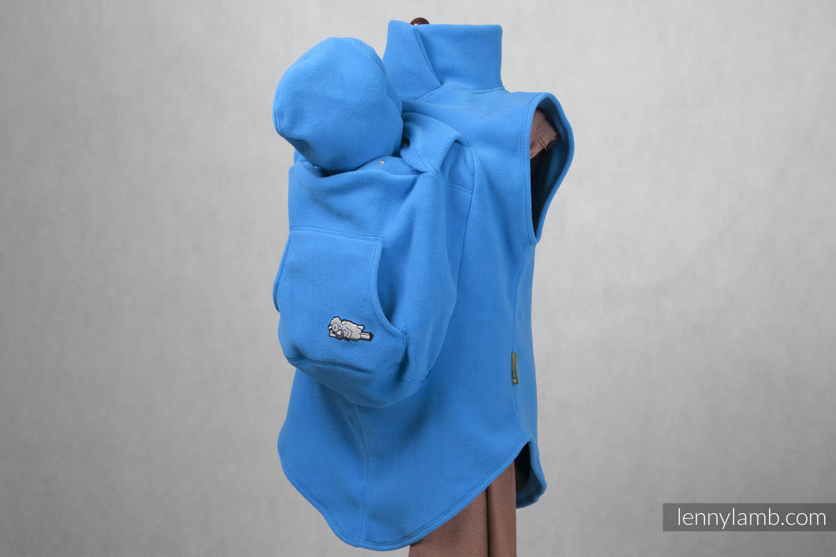 Fleece Babywearing Vest - size L - turquoise #babywearing