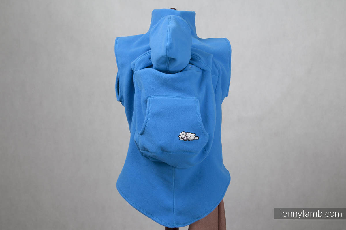 Fleece Babywearing Vest - size L - turquoise #babywearing
