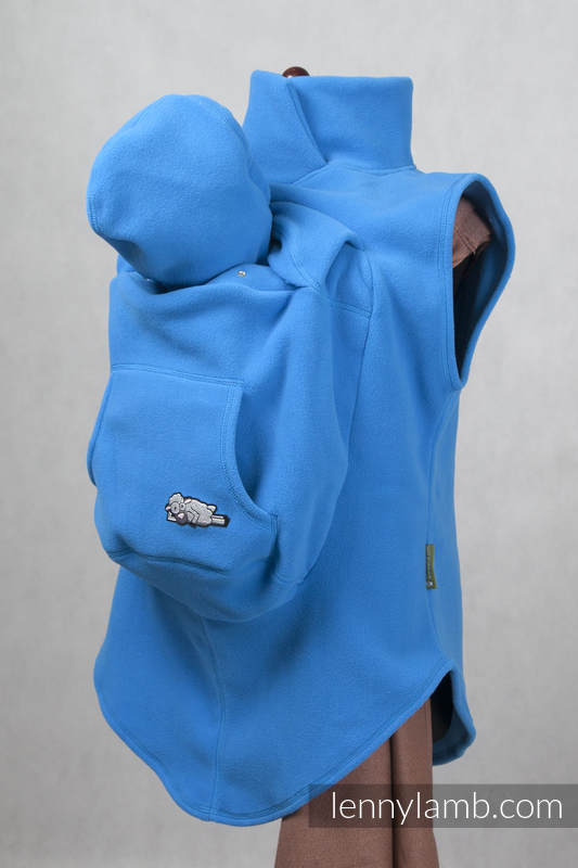 Fleece Babywearing Vest - size S - turquoise #babywearing