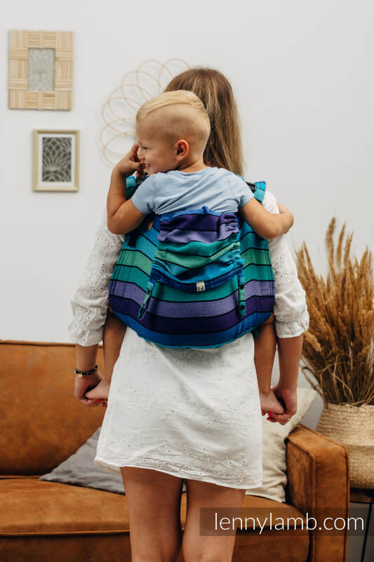 Nosidło Klamrowe ONBUHIMO z tkaniny skośno-krzyżowej (100% bawełna), rozmiar Preschool - PROMENADA   #babywearing