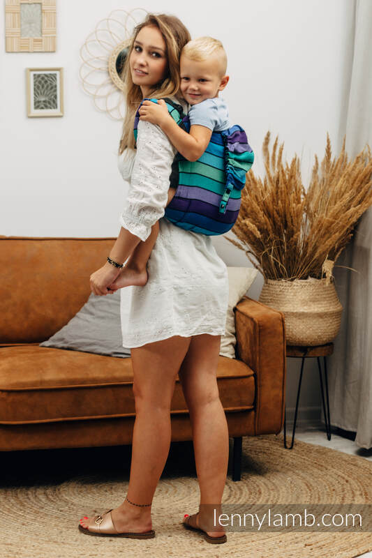 Nosidło Klamrowe ONBUHIMO z tkaniny skośno-krzyżowej (100% bawełna), rozmiar Preschool - PROMENADA   #babywearing