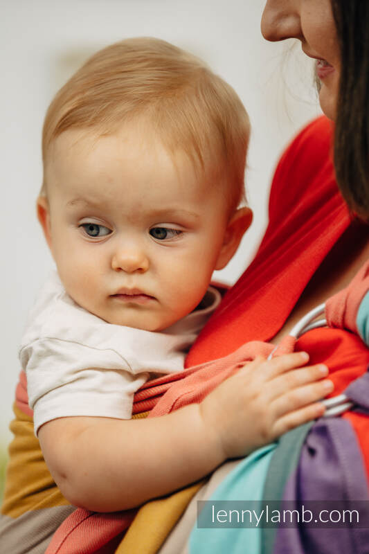 Sling, sergé brisé,  épaule sans plis (100 % coton) - PASTELS - standard 1.8m #babywearing