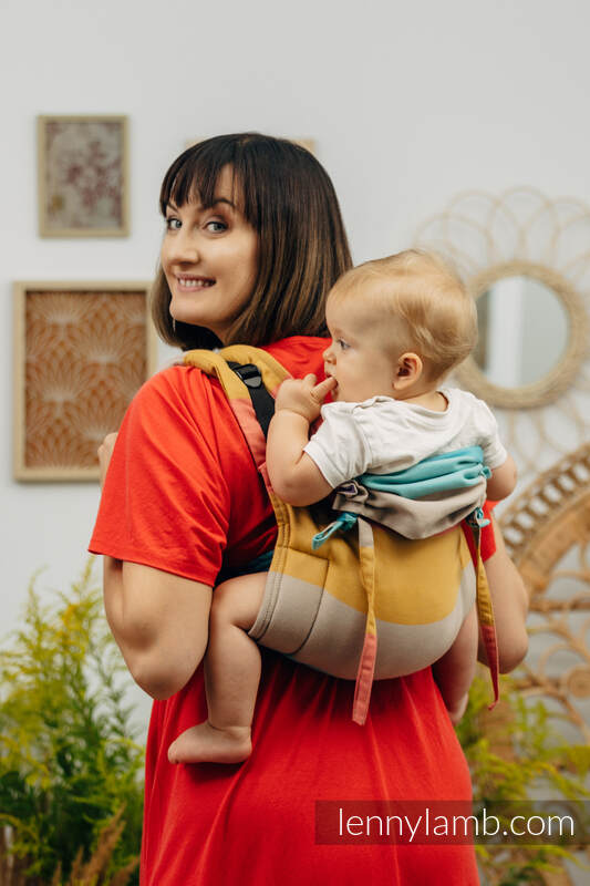Nosidło Klamrowe ONBUHIMO z tkaniny skośno-krzyżowej (100% bawełna), rozmiar Standard - PASTELS  #babywearing