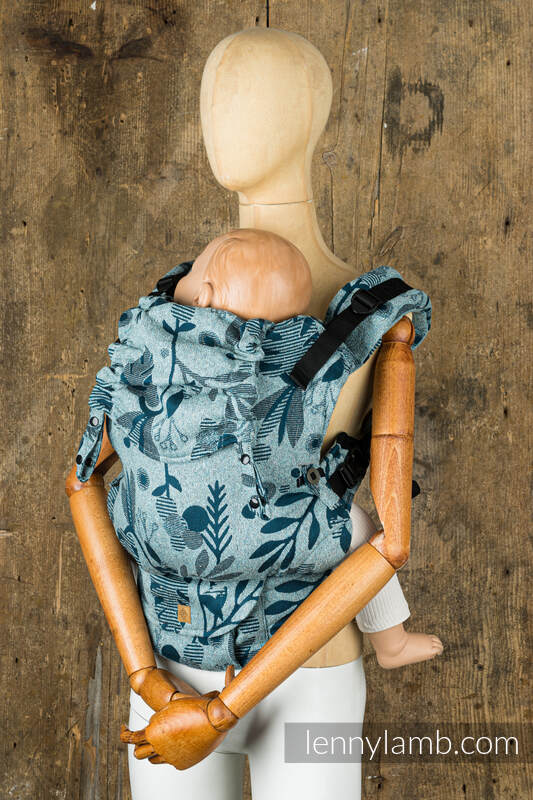 LennyUpGrade Carrier, Standard Size, jacquard weave, (41% noil silk, 35% combed cotton, 20% merino wool, 4% cashmere) - EXPERIMENT no.18 #babywearing