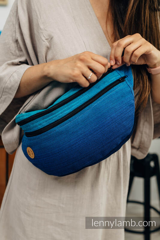 Waist Bag made of woven fabric, size large (100% cotton) -  AIRGLOW   #babywearing