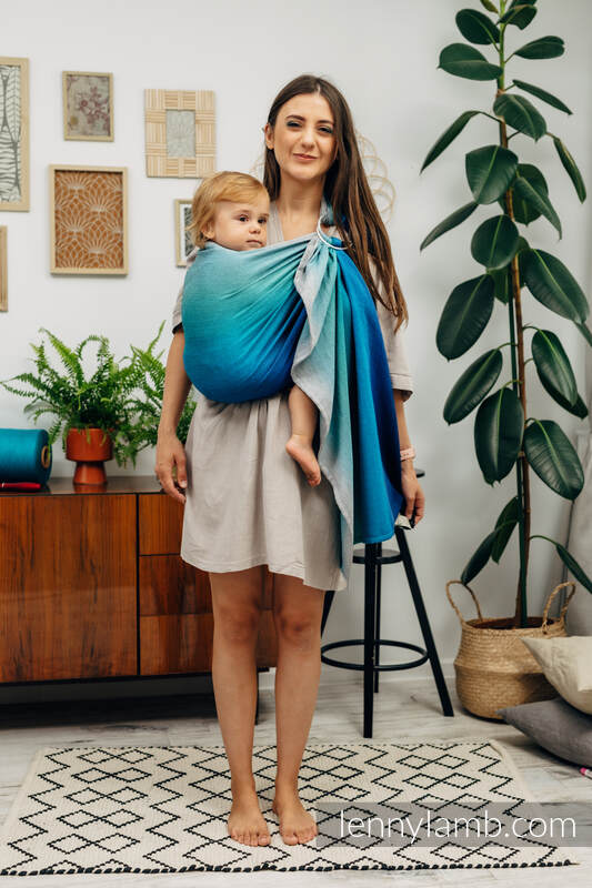 Sling, sergé brisé,  épaule sans plis (100 % coton) - AIRGLOW - standard 1.8m #babywearing