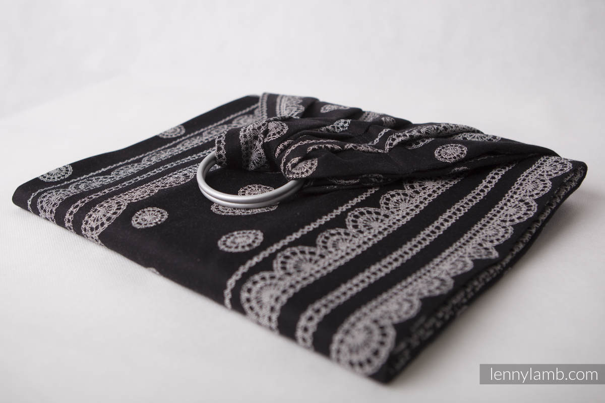 Bandolera de anillas, tejido Jacquard (100% algodón) - GAMOROUS LACE - standard 1.8m #babywearing