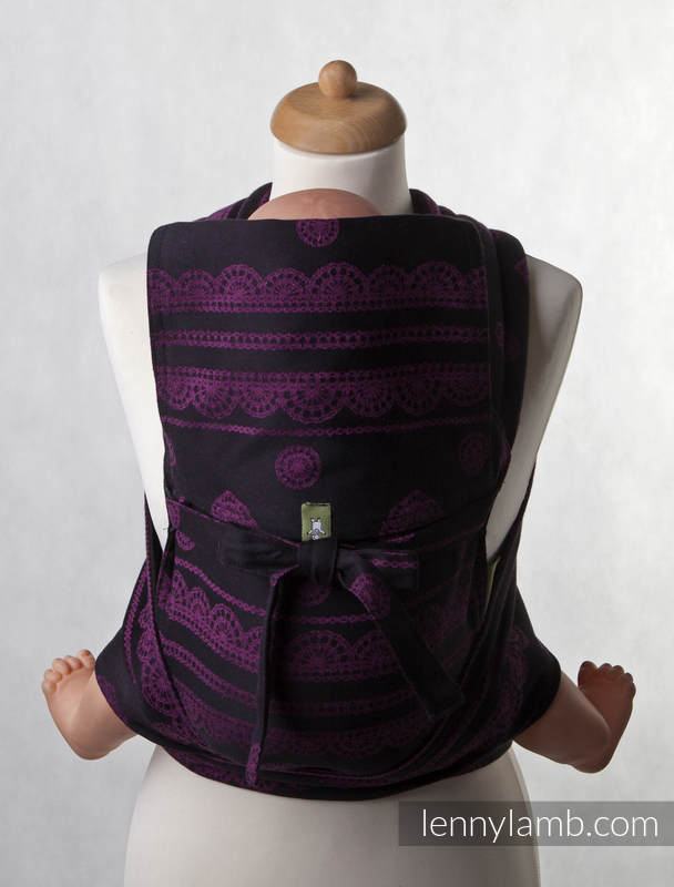 Mei Tai carrier Mini with hood/ jacquard twill / 100% cotton / Romantic Lace #babywearing