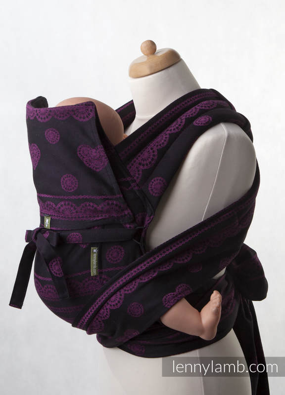 Mei Tai carrier Toddler with hood/ jacquard twill / 100% cotton / Romantic Lace #babywearing