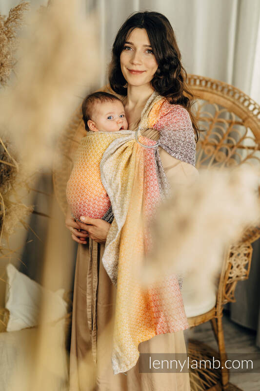 Chusta kółkowa, splot żakardowy, (100% bawełna), ramię bez zakładek - NOVA - LittleLove STAŚ - standard 1.8m #babywearing