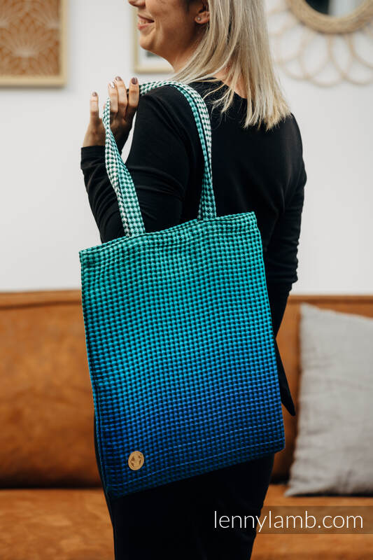 Einkaufstasche, hergestellt aus gewebtem Stoff (100% Baumwolle) - FAIRYTALE #babywearing