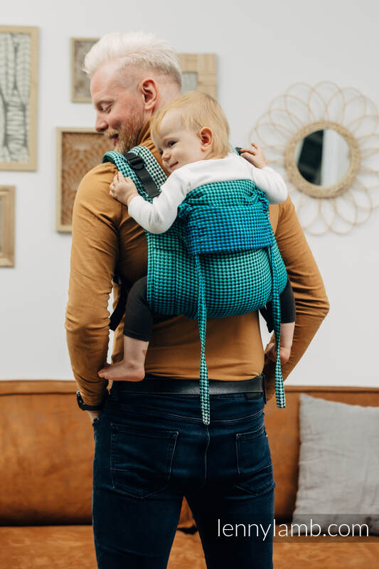 Lenny Buckle Onbuhimo baby carrier, standard size, waffle weave (100% cotton) - FAIRYTALE #babywearing