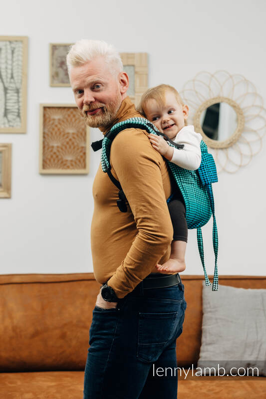 Nosidło Klamrowe ONBUHIMO z tkaniny żakardowej (100% bawełna), rozmiar Toddler - FAIRYTALE #babywearing