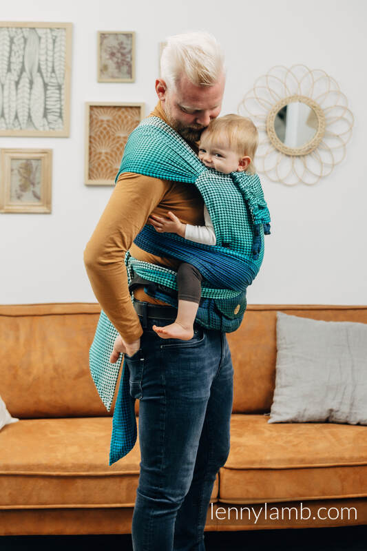 Marsupio Ibrido Semi Strutturato LennyHybrid, misura Standard, tessitura waffle, 100% cotone - FAIRYTALE #babywearing