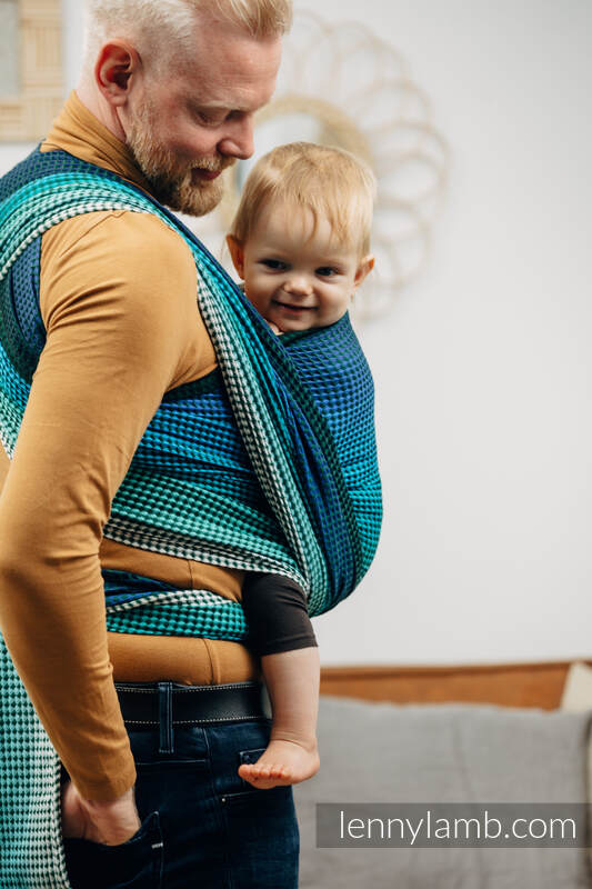 Żakardowa chusta do noszenia dzieci, splot waflowy, 100% bawełna - FAIRYTALE - rozmiar L #babywearing