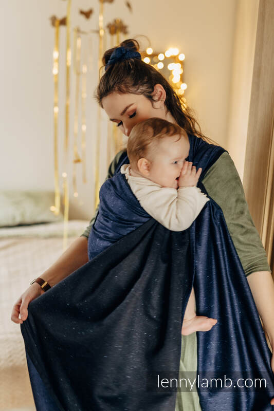 Baby Wrap, Jacquard Weave (64% cotton, 36% tussah silk) - FLAWLESS - UMBRA - size XL #babywearing