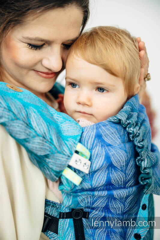 Ensemble protège bretelles et sangles pour capuche (60% coton, 40% polyester) - TANGLED - BLUE REED #babywearing
