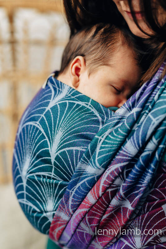 Fular, tejido jacquard (100% algodón) - DECO - KINGDOM - talla XS #babywearing