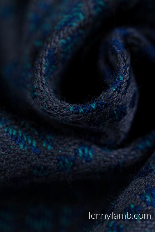 Schultertasche, hergestellt vom gewebten Stoff (100% Baumwolle) - PEACOCK'S TAIL - QUANTUM #babywearing