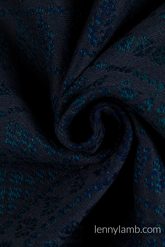 Lenny Buckle Onbuhimo, toddler size, jacquard weave (100% cotton) - PEACOCK'S TAIL - QUANTUM #babywearing
