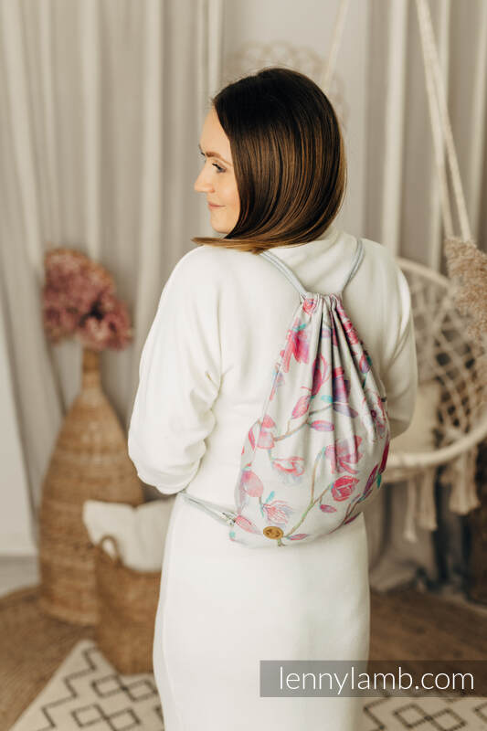 Sackpack made of wrap fabric (100% cotton) - MAGNOLIA - standard size 32cmx43cm #babywearing