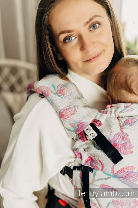 Ensemble protège bretelles et sangles pour capuche (60% coton, 40% polyester) - MAGNOLIA #babywearing