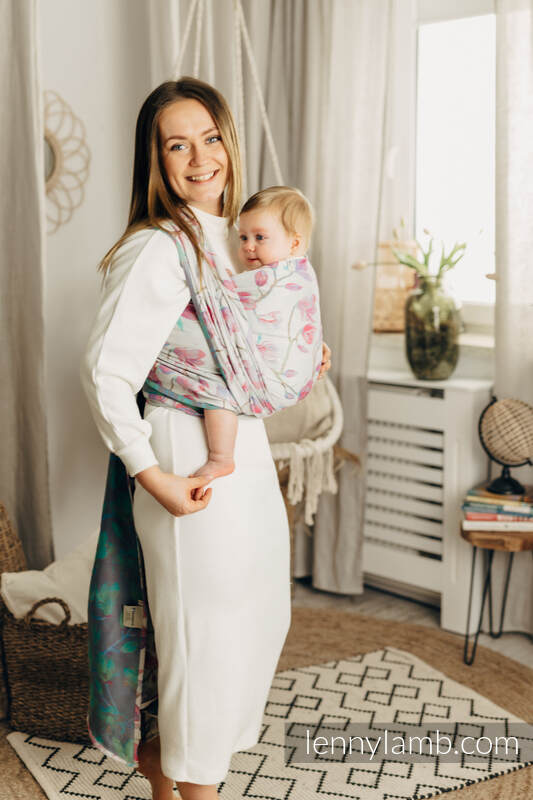 Baby Wrap, Jacquard Weave (100% cotton) - MAGNOLIA - size XL #babywearing