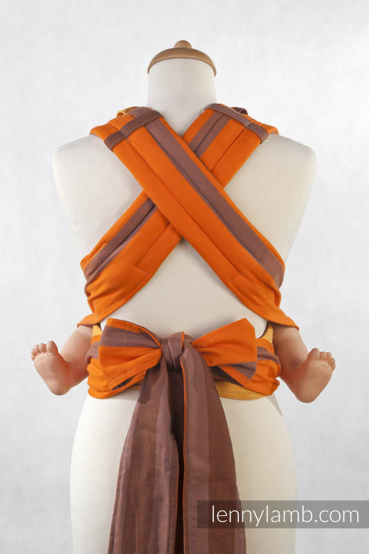 MEI-TAI carrier Mini, broken-twill weave - 100% cotton - with hood, Autumn Fantasy #babywearing